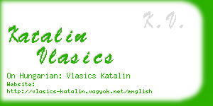 katalin vlasics business card